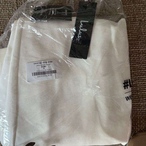 Cocktail Hour Ivory Wrap Dress - Picture 3 of 3